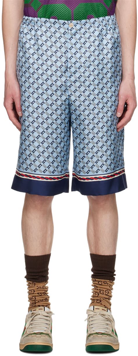 gucci shorts blue